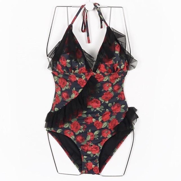 Roses One-Piece Swimsuit main image 1